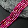 Natural Striped Agate/Banded Agate Beads Strands G-G545-04H-1