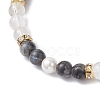 3Pcs Brass Charm Bracelets BJEW-JB12230-5