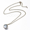 Glass Pendant Necklace NJEW-D281-B-13AB-2