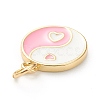 Brass Enamel Pendants KK-P200-11C-G-3