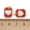 Brass Enamel Charms KK-I358-013G-3