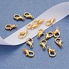 Zinc Alloy Jewelry Findings Golden Lobster Claw Clasps X-E102-G-1