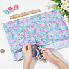 Leopard Print Rainbow Pattern Polycotton Fabric DIY-WH0028-18A-2