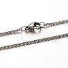 Tarnish Resistant 304 Stainless Steel Cable Chain Necklaces NJEW-N0047-35-1