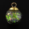 Transparent Glass Globe Pendants FIND-WH0146-35C-3