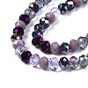 Electroplate Glass Beads Strands EGLA-N002-12C-3