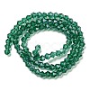 Transparent Electroplate Glass Beads Strands EGLA-A039-T3mm-A10-2