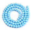 Electroplate Glass Beads Strands EGLA-A034-P10mm-A06-3