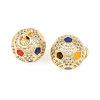 Brass Micro Pave Cubic Zirconia Pendants KK-C162-089G-2
