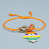 Bohemian Miyuki Beaded Hamsa Hand Charm Adjustable Women's Bracelets PZ5125-1