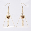 Natural Mixed Gemstone Dangle Earrings EJEW-JE04025-3