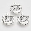 Tibetan Style Alloy Pendants X-TIBEP-T009-11AS-RS-1