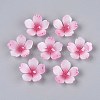 Flower Acrylic Bead Caps SACR-T017-51C-1