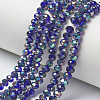Electroplate Glass Beads Strands EGLA-A034-T6mm-J07-1