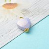 Spray Painted Acrylic Pendants PALLOY-JF00826-3