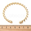 Electrophoresis Iron Cuff Bangles for Women BJEW-M057-03G-3