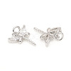 Brass Micro Pave Cubic Zirconia Charms ZIRC-L096-06P-2