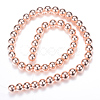 Electroplate Non-magnetic Synthetic Hematite Bead Strands G-Q466-12mm-03-2