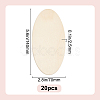 Oval Unfinished Wood Cutouts DIY-WH0604-07D-2