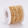 Brass Handmade Curb Chains CHC-G006-12G-5