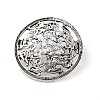 Tibetan Style Alloy Brooches JEWB-O016-03B-AS-1