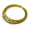 201 Stainless Steel Wire Necklace Cord TWIR-SW001-6-1