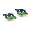 Alloy Enamel Pendants PALLOY-T075-70G-RS-1