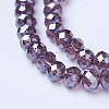 Electroplate Glass Beads Strands EGLA-A034-T6mm-A05-3