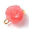 Synthetic Coral Charms X-PALLOY-JF00558-03-3