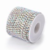 Brass Rhinestone Strass Chains CHC-T001-SS18-02S-2