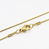 Ion Plating(IP) Herringbone Chain Necklace for Men NJEW-A288B-0.8-G-1