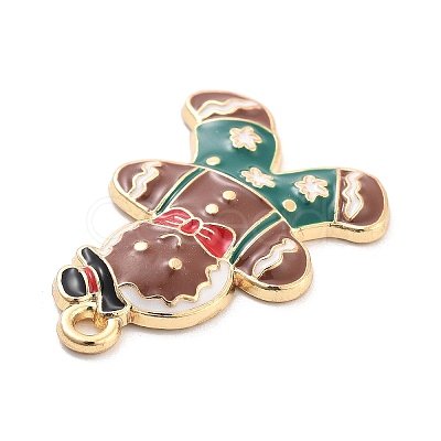 Christmas Theme Alloy Enamel Pendants ENAM-D060-04D-1