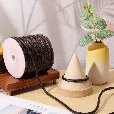 30M Braided Waxed Polyester Cords YC-WH0011-03D-1