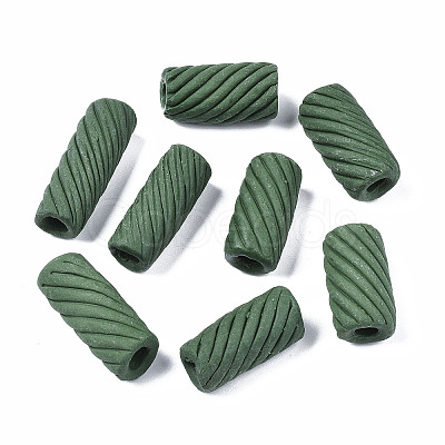 Handmade Porcelain European Beads PORC-T006-44B-1