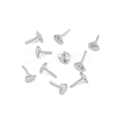 Heart Brass Head Pins KK-U051-02P-01-1