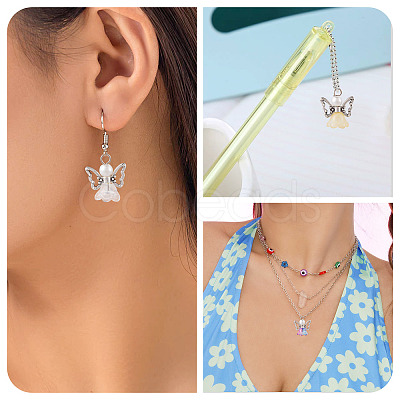 10Pcs Alloy Glass Pendants PALLOY-TAC0150-1