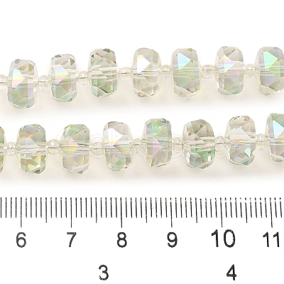 Transparent Electroplate Glass Beads Strands EGLA-P062-01A-HR04-1