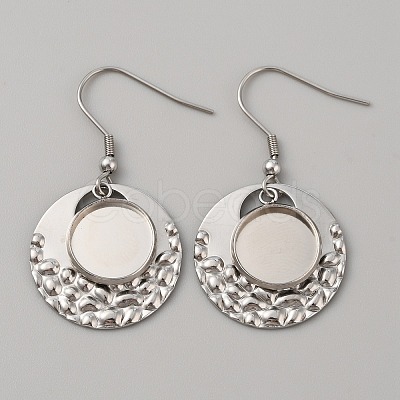 304 Stainless Steel Geometric Dangle Earring Settings FIND-WH0032-74P-02-1