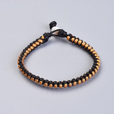 Waxed Polyester Braided Cord Bracelets BJEW-JB04342-1