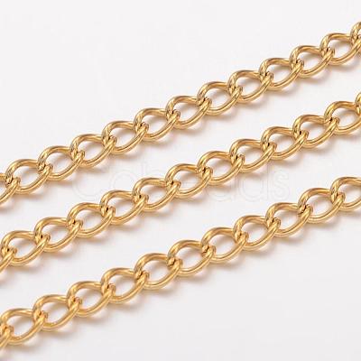 Ion Plating(IP) 304 Stainless Steel Twisted Chains CHS-H007-24G-1
