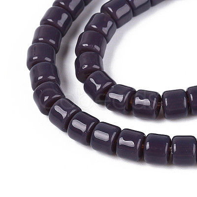 Opaque Solid Color Glass Beads Strands LS-GLAA-N065-4x4mm-C07-1