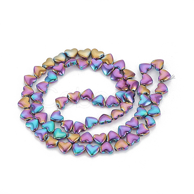 Electroplate Non-magnetic Synthetic Hematite Beads Strands G-T061-101D-1