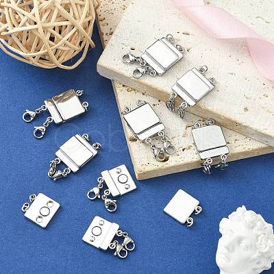 Zinc Alloy Box Magnetic Clasps Converter LS-PALLOY-C159-01P-1