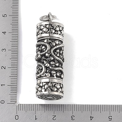 Openable 316 Surgical Stainless Steel Urn Ashes Pendants STAS-E212-29AS-03-1