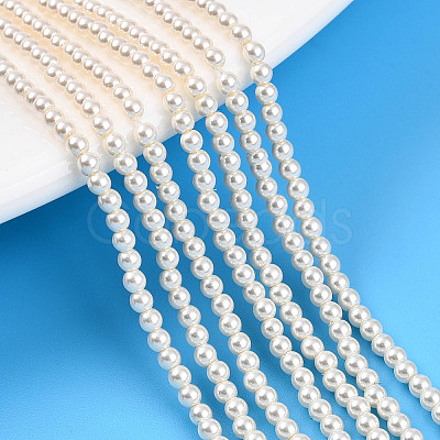 Baking Paint Pearlized Glass Pearl Bead Strands HY-N002-2mm-A11-1
