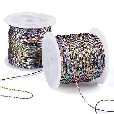 9-Ply Metallic Polyester Embroidery Floss WCOR-TAC0001-01A-1