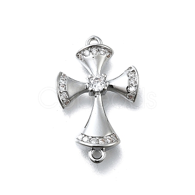 Brass Micro Pave Cubic Zirconia Pendants KK-K400-40P-1