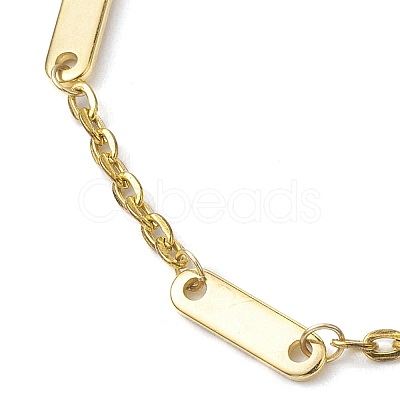 304 Stainless Steel Oval Link Chain Bracelets for Women BJEW-JB10367-1