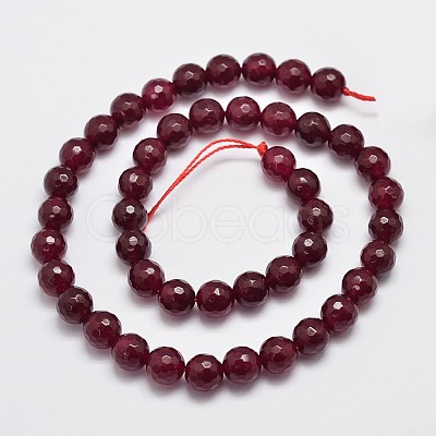 Natural Malaysia Jade Bead Strands G-A147-8mm-A09-1