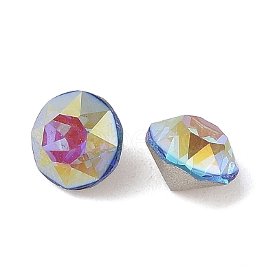Glass Rhinestone Cabochons RGLA-L029-09A-BBLA-1